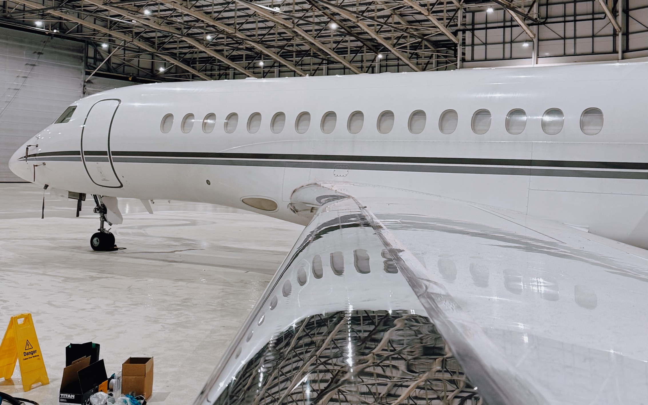 Planeguard aircraft detailing operations